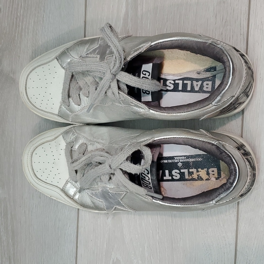 Golden Goose Womens Leather Ballstar Sneakers Italy shoes sz 39/9 - Picture 6 of 16